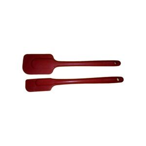 Farberware Red Silicone Spatula Set 2 Kitchen Utensils Heat-Resistant...